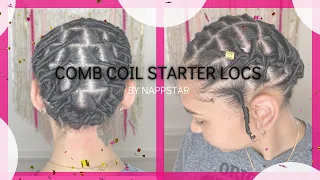 How to do comb coil starter locs