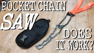 POCKET CHAINSAW - But does it work?