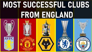 MOST SUCCESSFUL CLUBS FROM ENGLAND