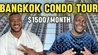 Bangkok Digital Nomad Gives Me A Tour Of His $1500/Month Condo!  🇹🇭