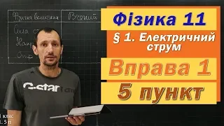 Фізика 11 клас. Вправа № 1. 5 п