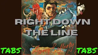 Gerry Rafferty Right Down The Line Fingerstyle TABS