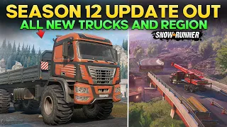 Season 12 Update Out! All New Trucks and Huge Region in SnowRunner Everything You Need to Know