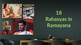 18 secrets in Ramayana & their application in daily life (Tamil) | Dr Venkatesh Upanyasam