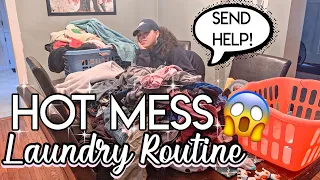 EXTREME LAUNDRY MOTIVATION | REALISTIC LAUNDRY ROUTINE | CLEAN WITH ME