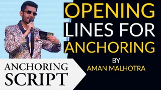 Opening Lines For Hosting an Event | Anchoring Tips in Hindi | Starting Lines for Anchoring in Hindi