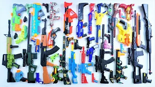 Mengumpulkan 7 Sniper Gun X Shot Gun AWM Realistic Sniper M16 Gel Blaster Gun AK47 Gel Blaster Gun