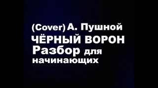 (Cover) ЧЁРНЫЙ ВОРОН Александр Пушной Разбор подробно для новичков