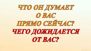 ЧТО ОН ДУМАЕТ О ВАС ПРЯМО СЕЙЧАС? ЧЕГО ДОЖИДАЕТСЯ ОТ ВАС?