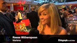 Twilight star Robert Pattinson and Reese Witherspoon at  premier of Water for Elephants