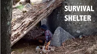 Aussie Bush Survival Shelter: Primitive shelter in under 3 hours!