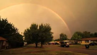 Double Rainbow Lightning Storm Vortex