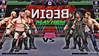 3 Vs 3 The Club Vs The Sheild || WWE Mayhem || Master Mayhem.  .
