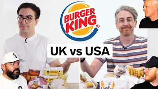 US vs UK Burger King | Food Wars REACTION!! | OFFICE BLOKES REACT!!