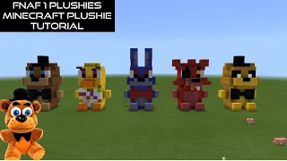 FNaF 1 Plushies Minecraft Plushie Tutorial (FNaF Funko Toys)