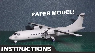 ATR 72 Papercraft Instructions