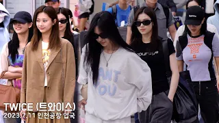 TWICE, returned to Korea after completing their 'ready to be' tour in the US｜230711｜4K