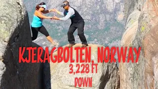 Kjeragbolten, Norway: Almost Fell off