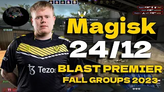 CSGO POV Vitality Magisk (24/12) vs Evil Geniuses (OVERPASS) @ BLAST Premier Fall Groups 2023
