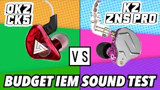 QKZ CK5 VS KZ ZSN Pro Sound Test and Full Specs , Best Budget IEM’s 2021?