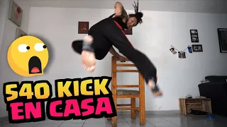 🏆How to DO the 540 KICK ((AT HOME)) Tutorial for BEGINNERS (Capoeira / Tricking) 🚀