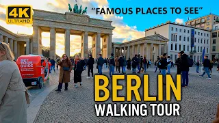 Berlin Germany, Walking Around The Most Famous Places! 4K SDR City Walking Tour