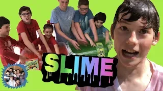 SLIME CHALLENGE with 6 KIDS,  MINI GAMES 3v3