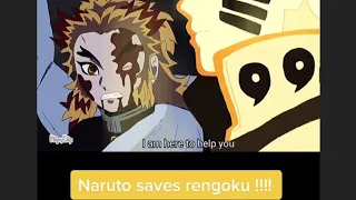 If Naruto saves Rengoku | Demonslayer Fan Animation