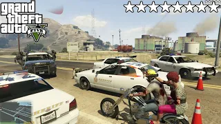 GTA 5 - Trevor and Mrs Philips Five Star Cops battle || Gta 5 Gameplay