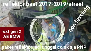 cara pasang proji wst gen 2 di beat 2017-2019 non leveling LEED HID MOTOR