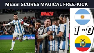 Lionel Messi Saves Argentina Once Again - Scores Magical Free Kick