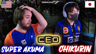 Tekken 7 - Super Akouma (Akuma) vs Chikurin (geese) CEO 2023 - Top 32