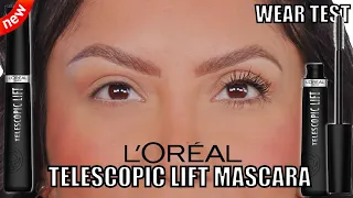 *new* L'OREAL TELESCOPIC LIFT MASCARA REVIEW + ALL DAY WEAR *fine/flat lashes*| MagdalineJanet