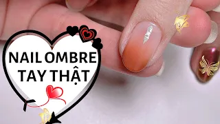 Ombre nail đẹp - Cách làm nail ombre trên tay thật