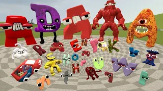 DESTROY 3D ALPHABET LORE FAMILY in BIG FUNNEL - Garry's Mod