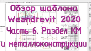 Шаблон Weandrevit 2020. ч.6 - КМ и металлоконструкции