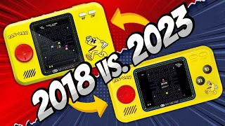 2023 Pac-Man Pocket Player Pro vs. 2018 Pac-Man Pocket Player | COMPARISON