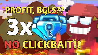 BUY/SELL PROFITABLE WORLD || 3x BGLS?? || #growtopia #growtopiaindonesia #gt #gti