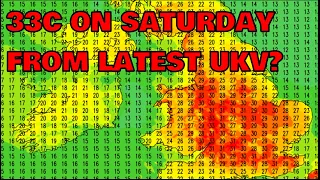 33C on Saturday From Latest UKV? 8th June 2023