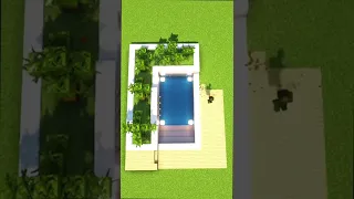 Luxury Pool in Minecraft! #shorts #minecraft