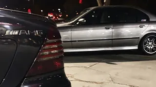 BMW M5 vs Mercedes CL55 AMG | Жесткая Битва