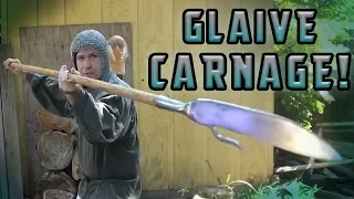 Glaive Polearm Cutting & Carnage Test!