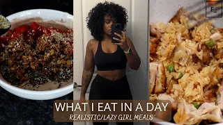 WHAT I EAT IN A DAY | REALISTIC + LAZY GIRL MEALS + FACTOR