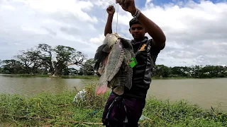 Unbelievable Big Fish Catching 🇱🇰 | Best Hook Fishing Video In Village | Amazing Fishing | Sri Lanka