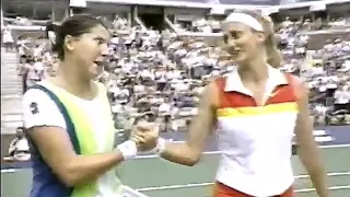 Monica Seles vs Mary Pierce 1997 US Open R4 Highlights