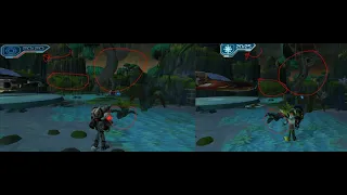 Ratchet And Clank PS2 vs PS3 Both at 4k,60fps