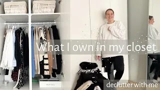 What I own in my closet | Declutter - Kleiderschrank Challenge | Ergebnis