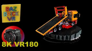 Lego Review 8109 Flatbed Truck BazBrickVR S01E42 VR180 3D 8K/4K