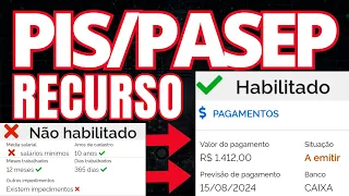 PIS/PASEP 2022 ATUALIZADO APÓS RECURSO DE NÃO HABILITADO EXISTEM IMPEDIMENTOS - SAQUE HABILITADO