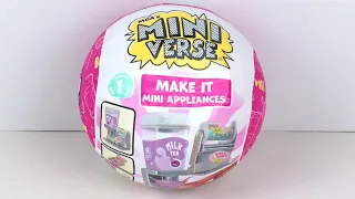 Mini Verse Make It Mini Appliances Boba Milk Tea Resin Craft Unboxing & Review